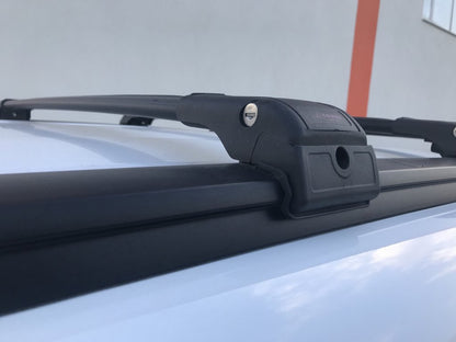 Roof rack (cross bars) for integrated roof rails lockable WingCarrier V2 (2 pcs) for Renault Lodgy 2013-2022 - image 22
