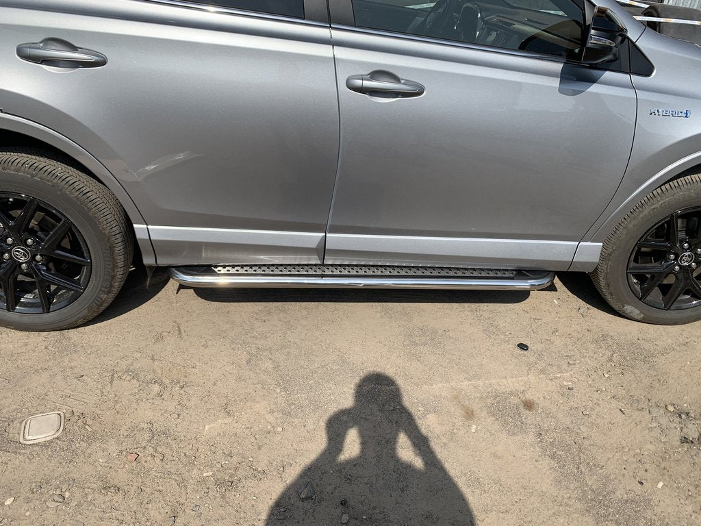 Side Steps Maydos V2 (2 pcs, Aluminum & Stainless Steel) for Toyota Rav 4 2006-2013 - image 2