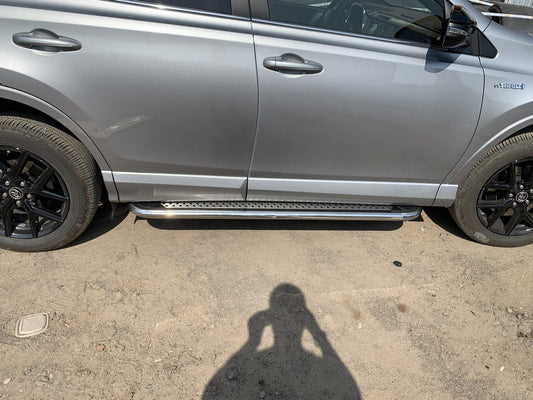 Side Steps Maydos V2 (2 pcs, Aluminum & Stainless Steel) for Toyota Rav 4 2006-2013 - image 2