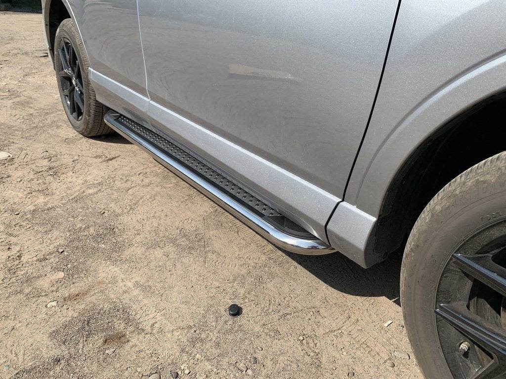 Lateral platforms Maydos V2 (2 PCs., aluminium ↗ stainless) for Toyota Rav 4 2006-2013 - Reelken Auto