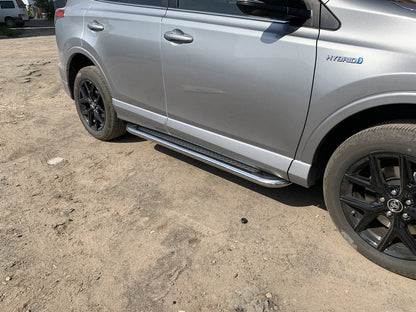 Side Steps Maydos V2 (2 pcs, Aluminum & Stainless Steel) for Toyota Rav 4 2013-2018 - image 5