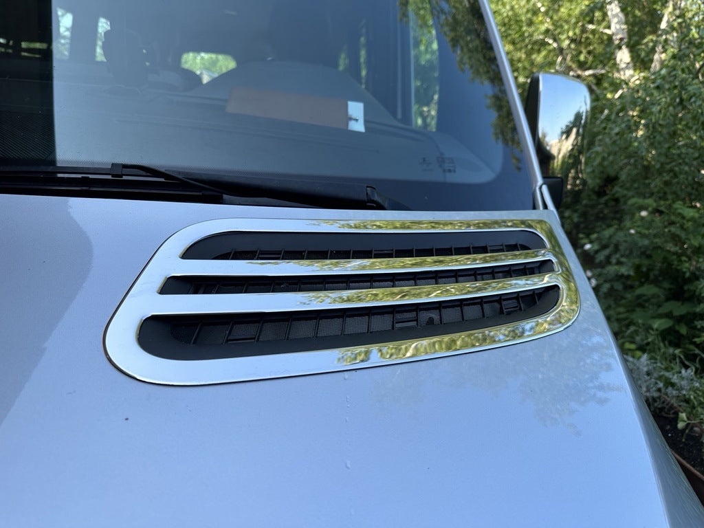 Air Intake Covers OmsaLine (2 pcs, Stainless Steel) for Mercedes Sprinter W907/W910 2018- - image 2