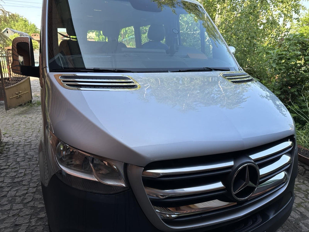 Chrome Grille Covers (wide model, 6 pcs) for Mercedes Sprinter W907/W910 2018- - image 4