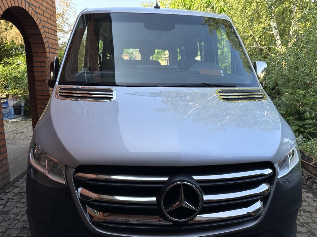 Chrome Grille Covers (wide model, 6 pcs) for Mercedes Sprinter W907/W910 2018- - image 3
