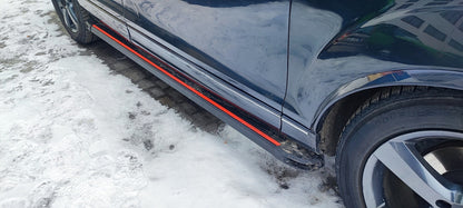 Side Steps Maya Red (2 pcs, Aluminum) for Audi Q7 2005-2015 - image 1