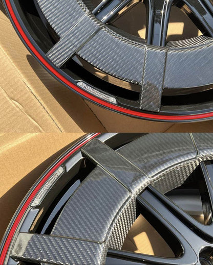 Wheels from forged aluminum and carbon G900 (R24, 4 pcs.) for Mercedes G class W463 2018-2024 - Reelken Auto