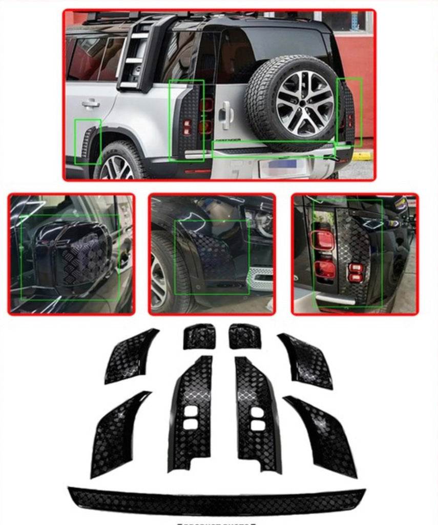 A set of overlays on the body for Land Rover Defender 2019↗︎ - Reelken Auto