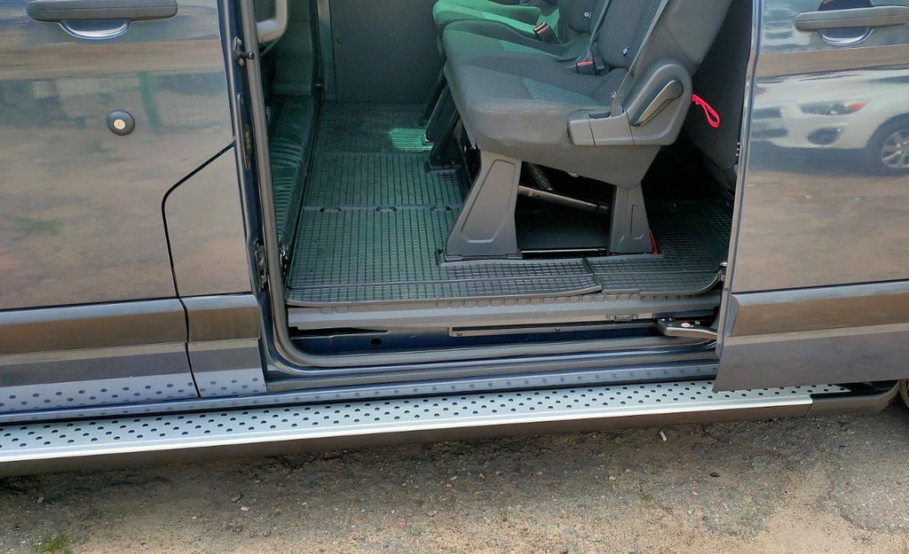 Side Steps Allmond Grey (2 pcs, Aluminum) for Ford Custom 2013-2022 - image 3