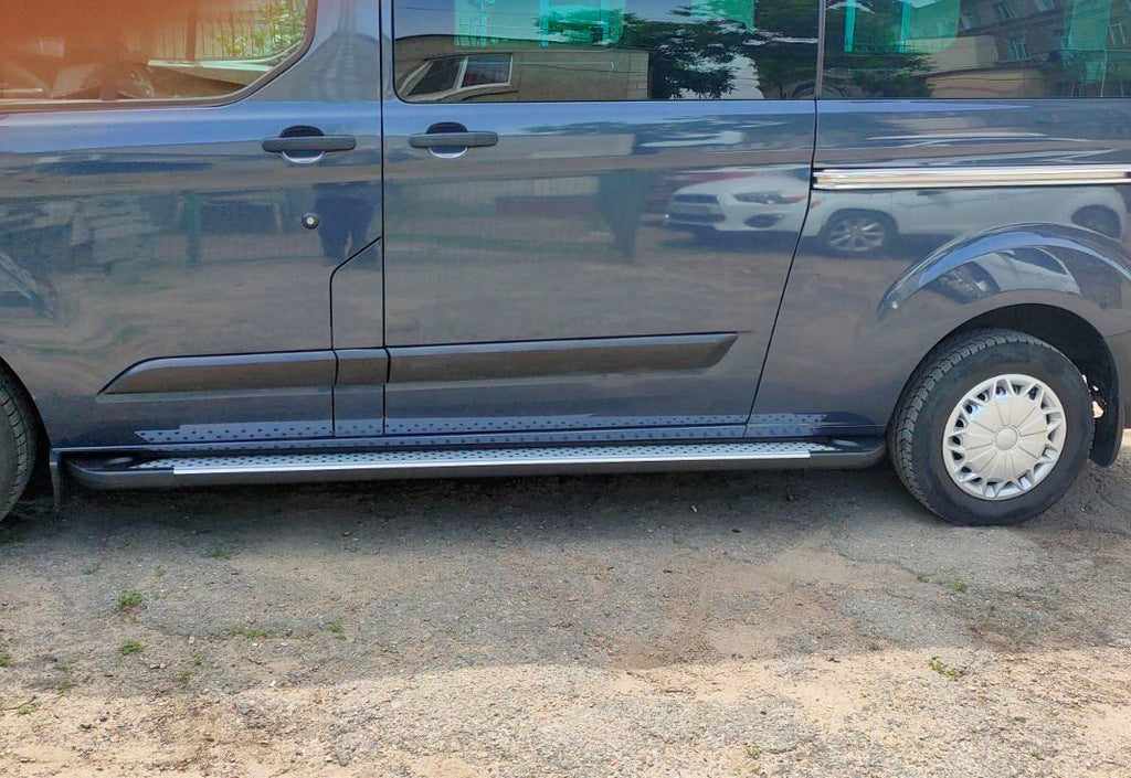 Side Steps Allmond Grey (2 pcs, Aluminum) for Ford Custom 2013-2022 - image 4