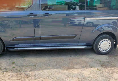 Side Steps Allmond Grey (2 pcs, Aluminum) for Ford Custom 2013-2022 - image 4