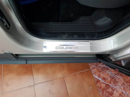Sill OmsaLine (4 pieces, stainless steel) for Ford Courier 2014-2023 - Reelken Auto