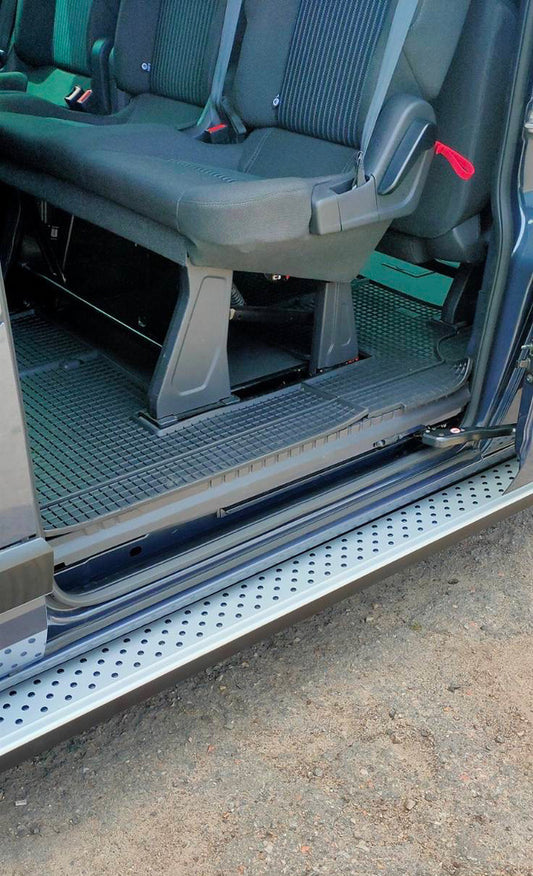 Side Steps Allmond Grey (2 pcs, Aluminum) for Ford Custom 2013-2022 - image 2