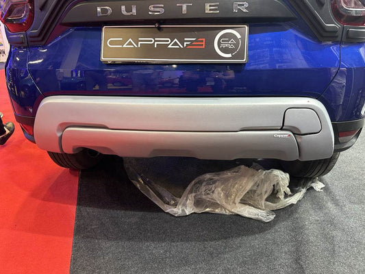 Rear bumper cover (ABS, gray) for Dacia Duster 2018-2024 - Reelken Auto