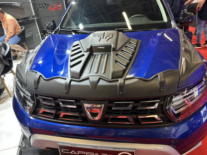 A set of covers on the hood DRAGON (3 pcs) for Renault Duster 2018-2024 - Reelken Auto