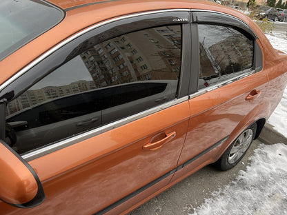 Lower window trim stainless steel (4 pcs) for Chevrolet Aveo T250 2005-2011 - image 1