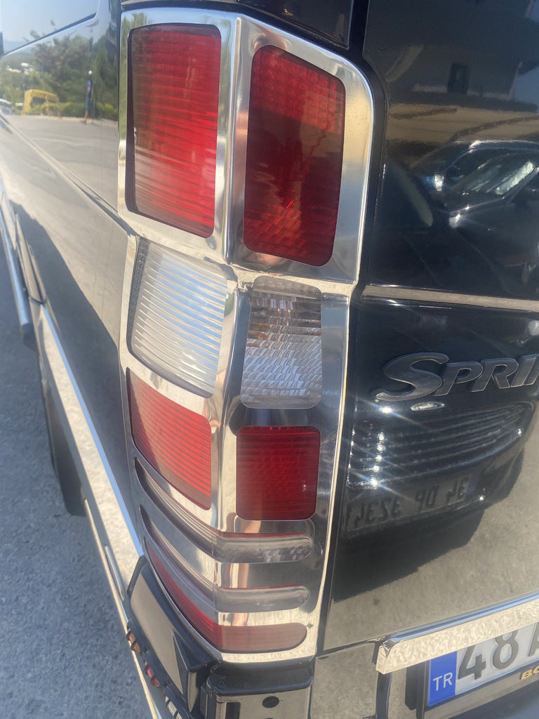 Chrome Tail Light Covers (2 pcs, Stainless Steel) for Mercedes Sprinter W906 2006-2018 - image 5