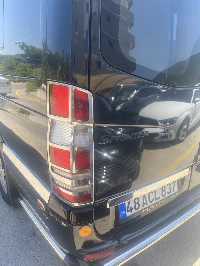 Chrome Tail Light Covers (2 pcs, Stainless Steel) for Mercedes Sprinter W906 2006-2018 - image 6