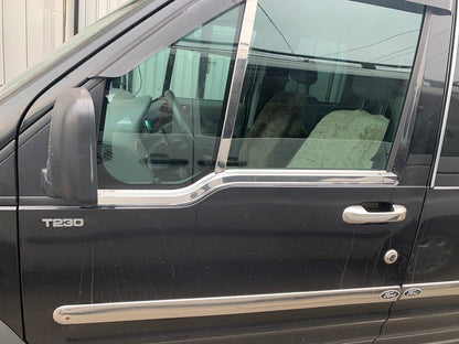 Exterior window trim (2 pcs, stainless steel) for Ford Connect 2006-2009 - image 5