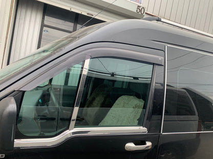Exterior window trim (2 pcs, stainless steel) for Ford Connect 2010-2013 - image 6
