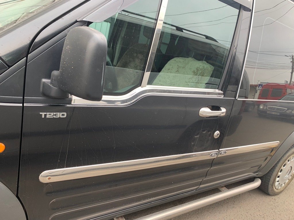 Exterior window trim (2 pcs, stainless steel) for Ford Connect 2006-2009 - image 7