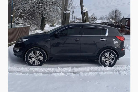 Window Deflectors with Chrome Trim Niken Luxury (4 pcs) for Kia Sportage 2010-2015 - image 1