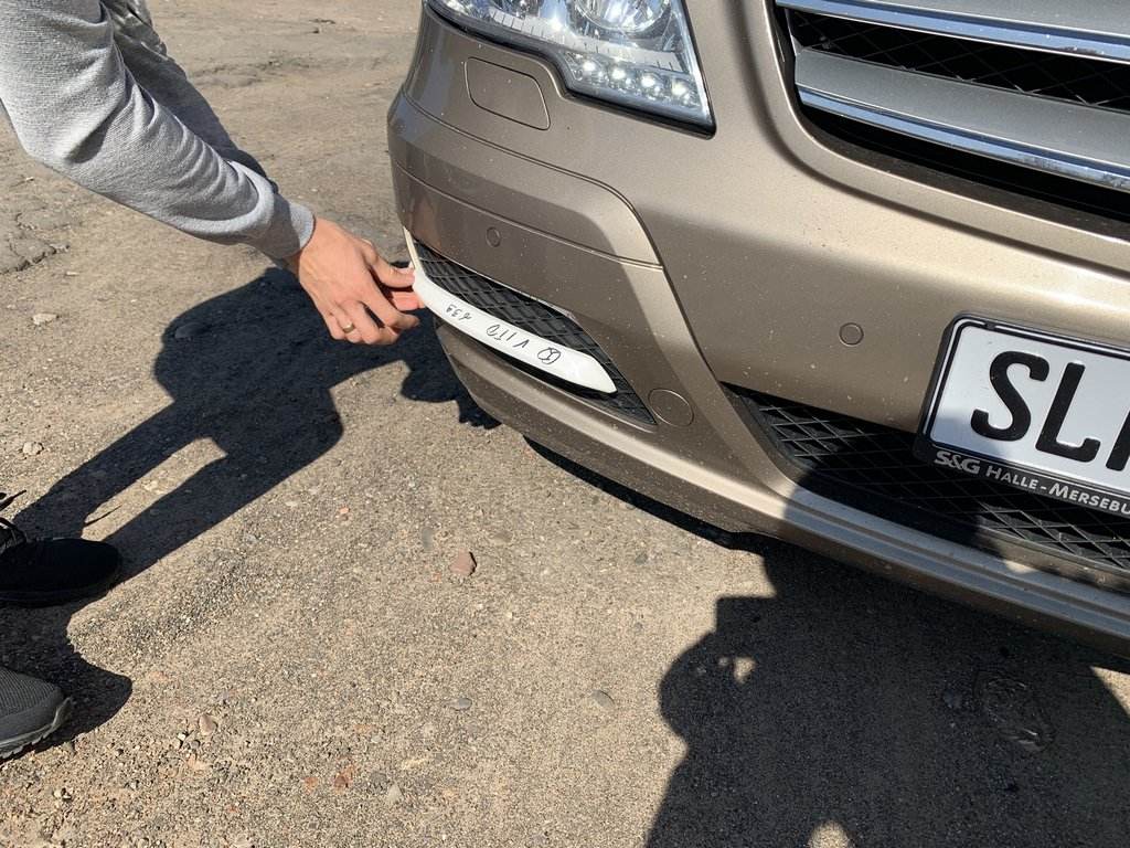 Cilia in the bumper (2010+, paintable) for Mercedes Vito W639 2004-2014 - Reelken Auto