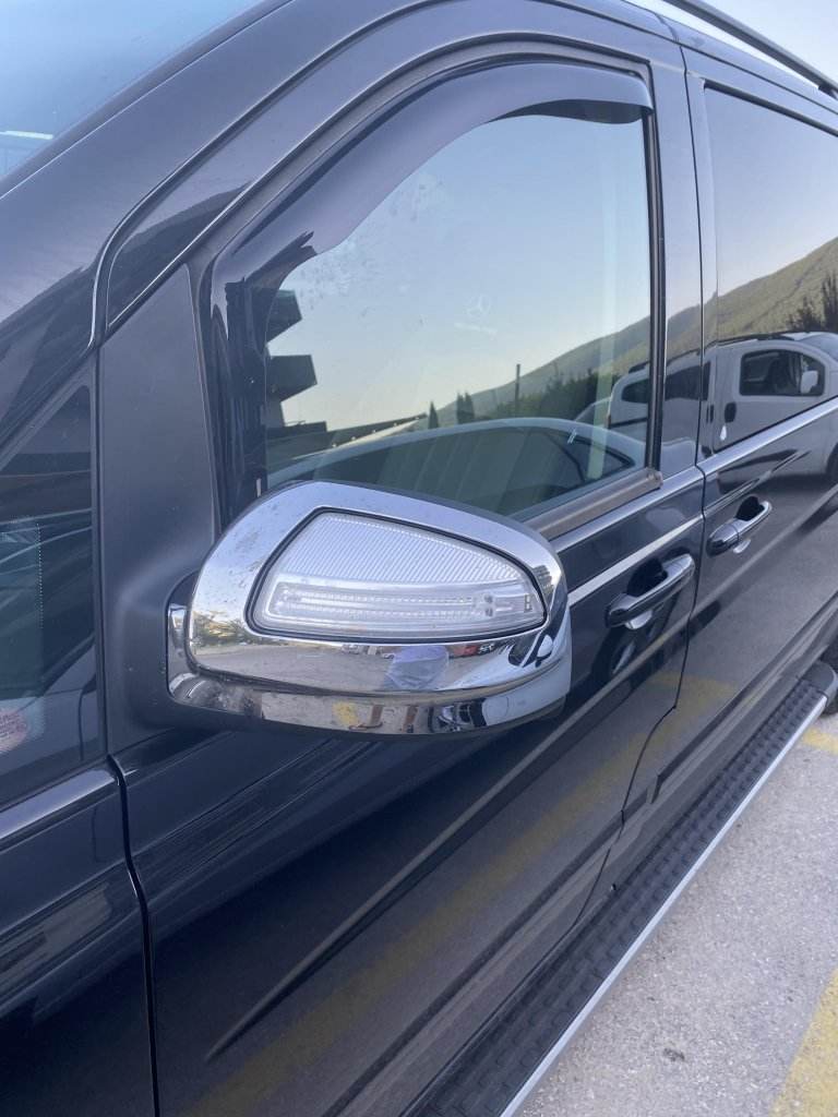 Covers for mirrors VIANO 2010-2015 (2 pieces, plastic) for Mercedes Viano 2004-2014 - Reelken Auto