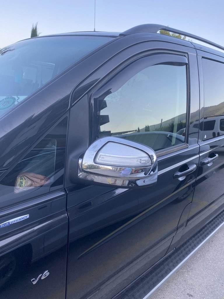 Covers for mirrors VIANO 2010-2015 (2 pieces, plastic) for Mercedes Viano 2004-2014 - Reelken Auto