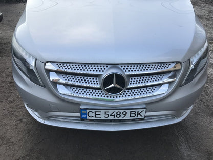 Covers on the grille 2014-2020 (5 pcs, stainless steel) for Mercedes Vito / V-class W447 2014↗ year - image 7
