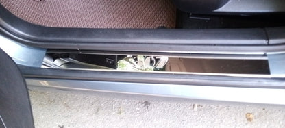 Door Sill Protectors Carmos V1 (4 pcs, Stainless Steel) for Peugeot 307 2001-2008 - image 3