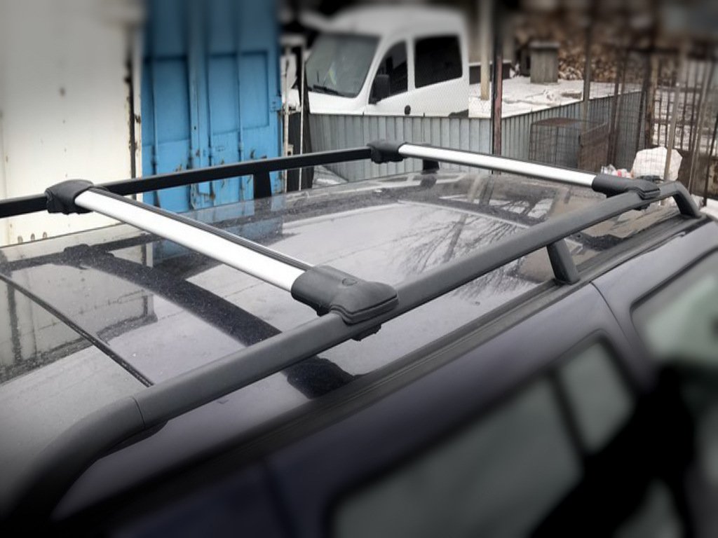 Crossbars for standard roof rails without lock Can V1 (2 pcs) for Volkswagen Touran 2003-2010 - image 3