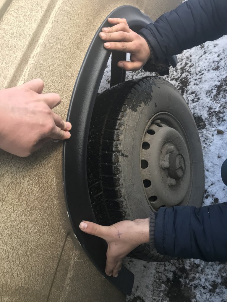 Fender flares (6 pcs, black) for Mercedes Sprinter W901/902/903/904/905 1995-2006 - image 5