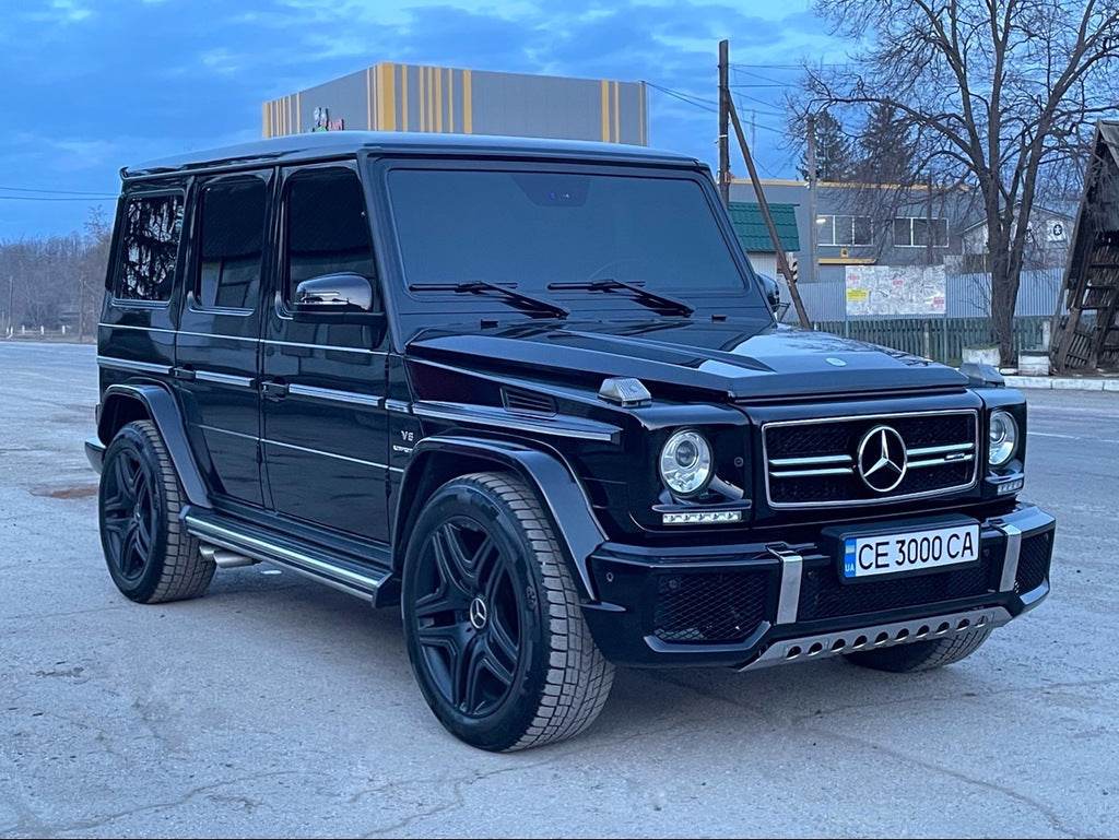 Covers for headlights with LED (5 diodes, set) for Mercedes G class W463 1990-2018 - Reelken Auto