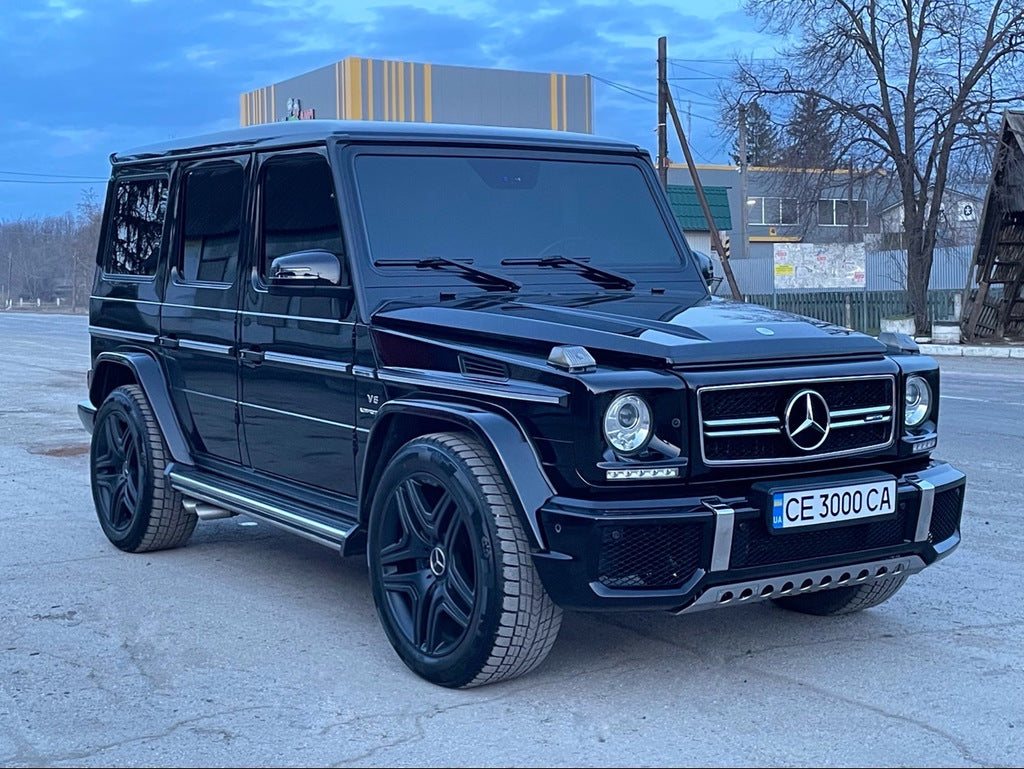 Headlight eyelids with LED (5 diodes, set) for Mercedes G сlass W463 1990-2018 - image 5
