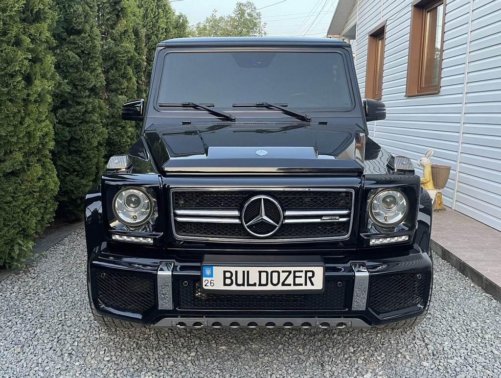 Covers for headlights with LED (5 diodes, set) for Mercedes G class W463 1990-2018 - Reelken Auto