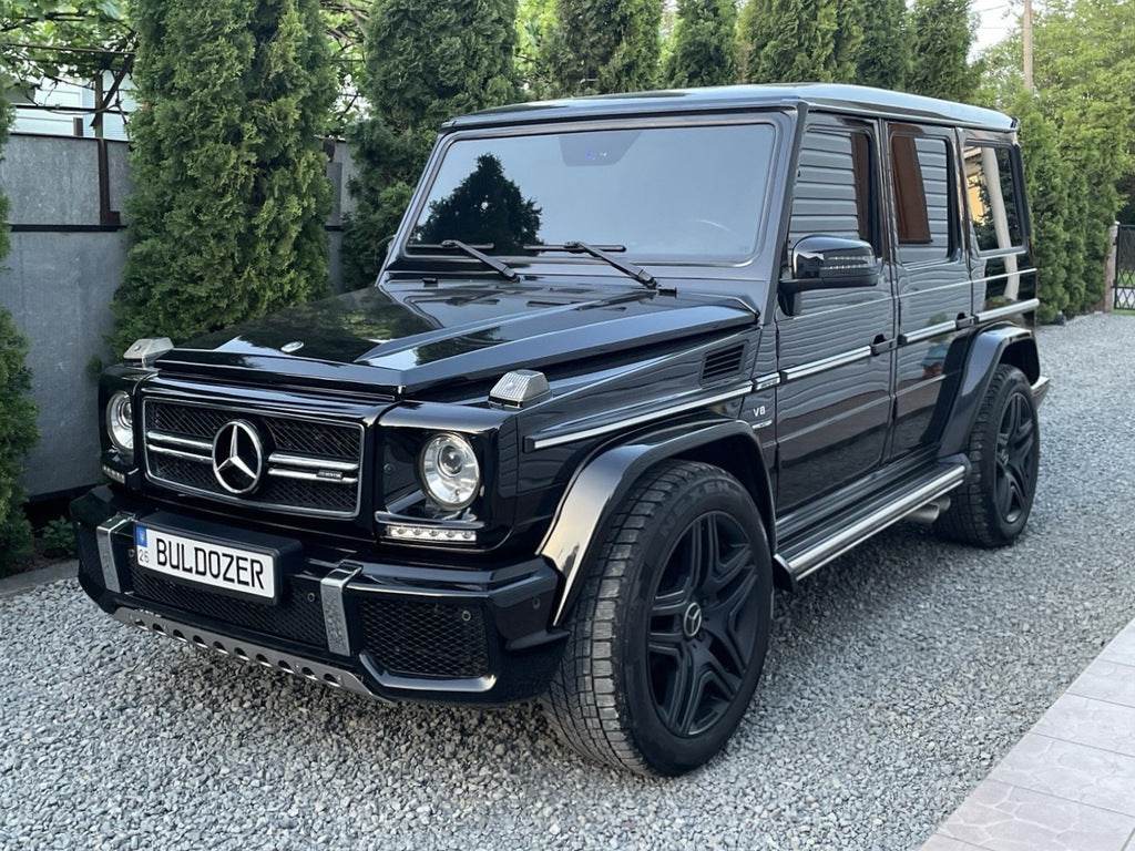Covers for headlights with LED (5 diodes, set) for Mercedes G class W463 1990-2018 - Reelken Auto