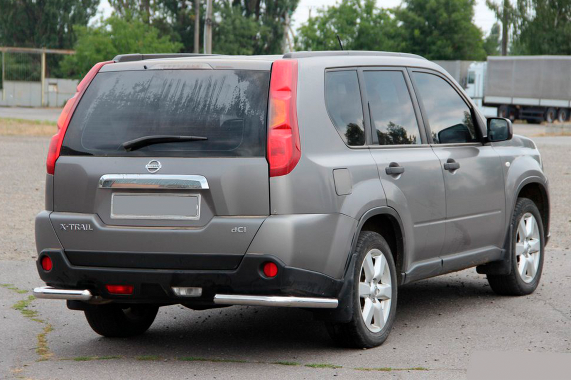 Rear Corner Bars AK003 (2 pcs, stainless steel) for Nissan X-trail T31 2007-2014 - image 1