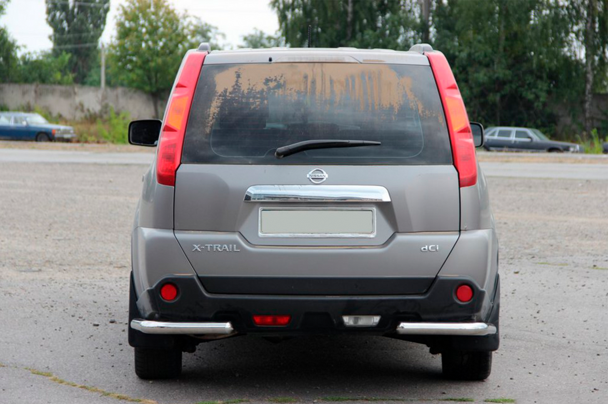 Rear Corner Bars AK003 (2 pcs, stainless steel) for Nissan X-trail T31 2007-2014 - image 2