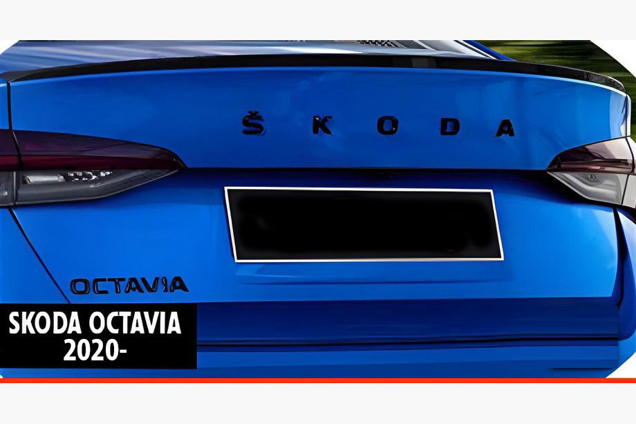Spoiler DPT V-2 (Gloss Black) for Skoda Octavia IV A8 2020- - image 1