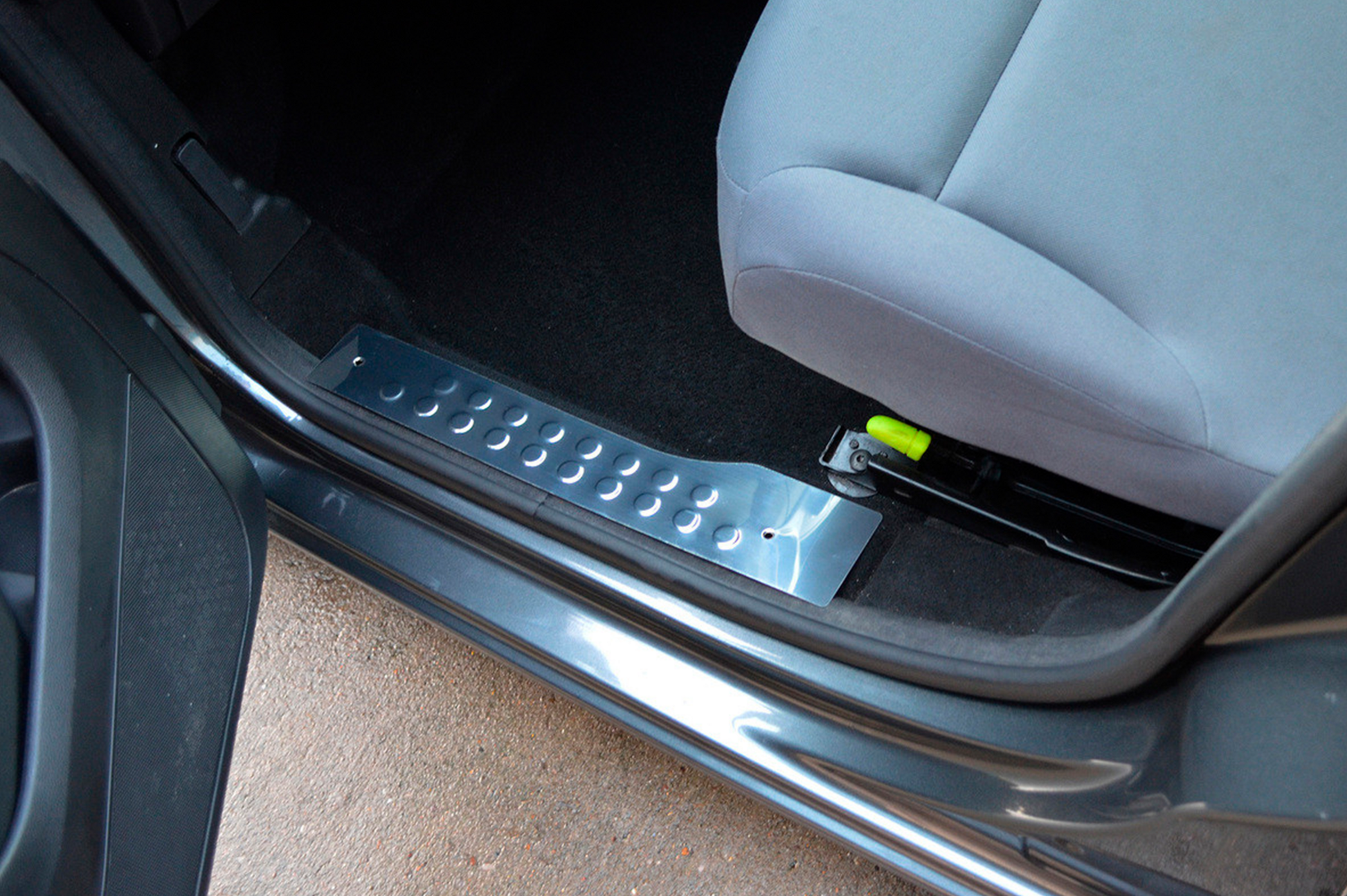 Interior door sill plates OmsaLine stainless steel for Peugeot Partner Tepee 2008-2018 - image 1