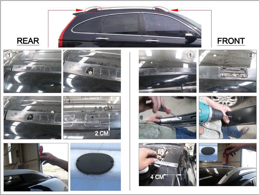 Grey roof rails (Crown) for Honda CRV 2007-2011 - image 2