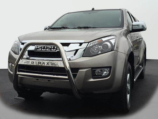 Front protection QT008 (stainless) for Isuzu D-Max 2011-2019 - Reelken Auto