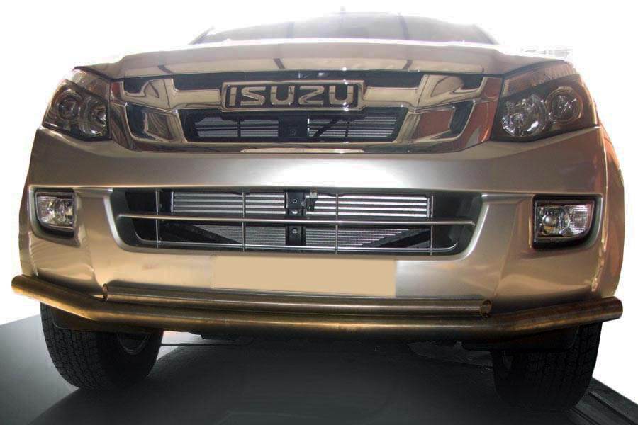 Front protection ST014 (stainless) for Isuzu D-Max 2011-2019 - Reelken Auto