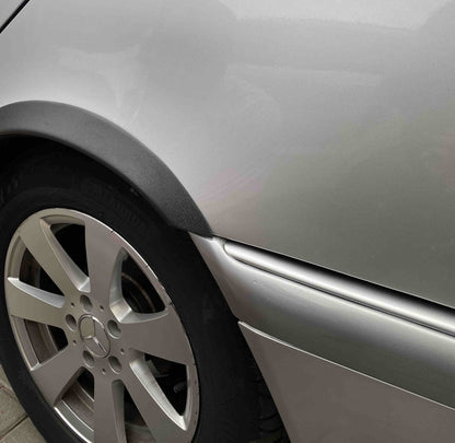 Fender flares (4 pcs, black, ABS plastic) for Mercedes C-class W202 1993-2001 - image 5