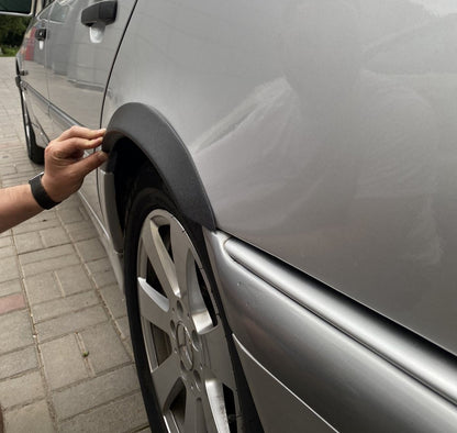 Fender flares (4 pcs, black, ABS plastic) for Mercedes C-class W202 1993-2001 - image 4