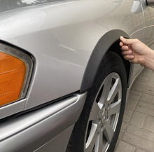 Fender flares (4 pcs, black, ABS plastic) for Mercedes C-class W202 1993-2001 - image 1