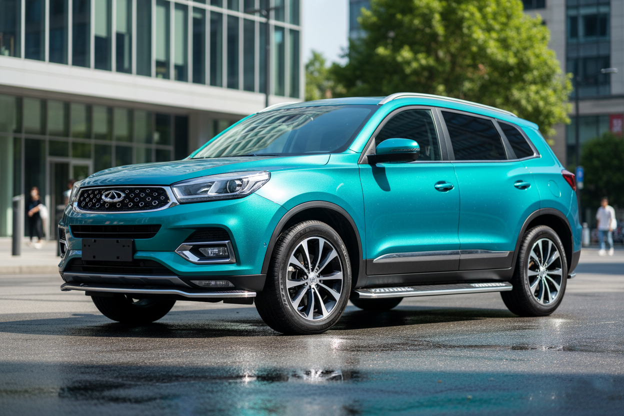 Side Steps Tayga V2 (2 pcs, Aluminum) for Chery Tiggo 8 2017- - image 1