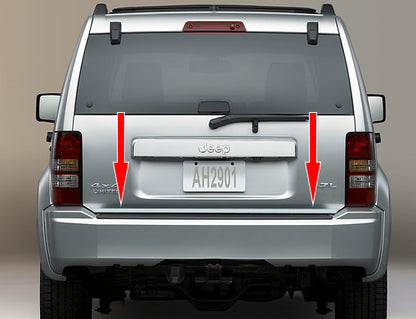 Trunk trim stainless steel for Jeep Cherokee/Liberty 2007-2013 - image 2