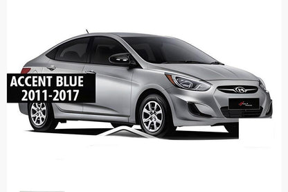Mirror covers without indicator cutout BMW-style (2 pcs) for Hyundai Accent 2011-2017 - image 5