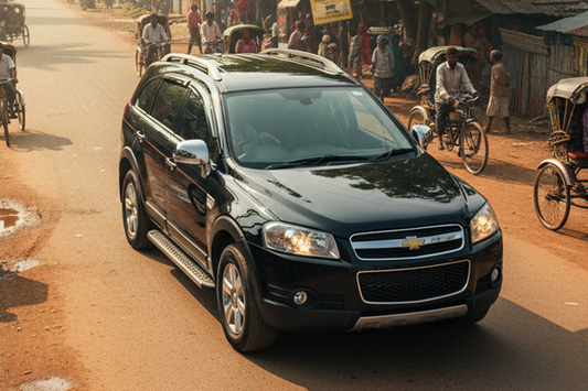 Side Steps Maydos V1 (2 pcs, Aluminum & Stainless Steel) for Chevrolet Captiva 2006-2019 - image 1